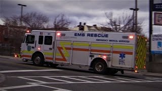 University Hospital EMS Rescue 3301 Responding on South Orange Ave and Bergen St Newark NJ [upl. by Brucie]