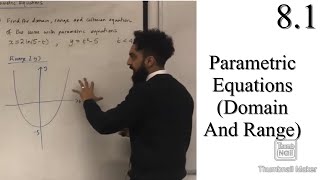 Edexcel A level Maths 81 Parametric Equations Domain and Range [upl. by Sedgewake215]