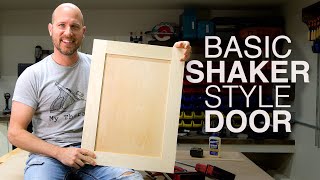 Build Shaker Cabinet Doors With Table Saw  New to Woodworking [upl. by Airbma]