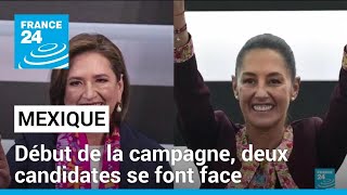 Présidentielle au Mexique  début de la campagne deux candidates se font face • FRANCE 24 [upl. by Aldarcie]