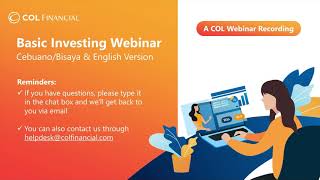 COL Basic Investing Webinar CebuanoBisaya amp English Version [upl. by Nikolai]