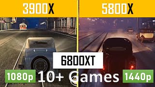 Ryzen 3900X vs 5800X with 6800XT in 1080p amp 1440p [upl. by Chelsea]