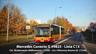 Linia C13  Mercedes Conecto LF G 9825  Mobilis Warszawa [upl. by Nnaitsirhc]