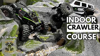 SCX24 Indoor Mini Crawler Course Build Overview [upl. by Marylin113]