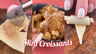 mini croissants  mini pastry easy made  foodiebeats tiktok diy short [upl. by Libnah]