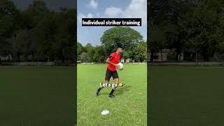 Individual striker training drills 🎯⚽️football soccer striker footballshorts euro2024 soccer [upl. by Itirahc]