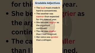 Gradable Adjectives in English Grammar shorts english [upl. by Sybille490]