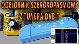 Odbiornik szerokopasmowy z tunera DVBT 25MHz1700MHz RTL2832 R820T RTLSDR [upl. by Foah422]