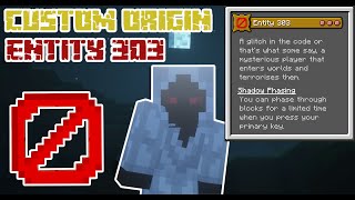 Minecraft Origins Mod Entity 303 Custom Origin [upl. by Emiolhs]