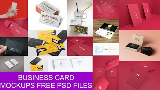 Business Card Mockups PSD Files Free For Download [upl. by Procora179]