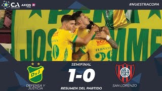 Defensa y Justicia vs San Lorenzo 10  Semifinal  Copa Argentina 2023  ¡Resumen y Goles [upl. by Htnamas]