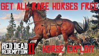 RDR2  RARE HORSE EXPLOIT  GET ALL HORSE BREEDS QUICK EASY AND FREE Red Dead Redemption 2 [upl. by Duarte]