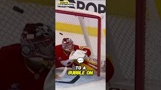 NHL  Los Angeles Kings vs Calgary Flames  The puck barely crossed the line [upl. by Zahara]