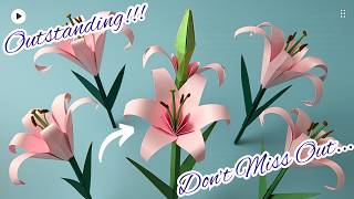 STUNNING A4 Paper Flower in 30 Minutes  Easy Origami Craft You Can’t Miss [upl. by Denbrook]