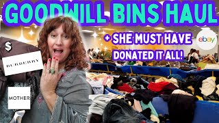 I Found Her Entire Collection amp Its Worth   HUGE Goodwill Outlet Bins Haul to Resell On Ebay [upl. by Tonnie]