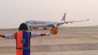 QATAR Airlines First flight in Bhairahawa कतार एयरले सुरु गर्यो भैरहवा उडान । आज एकै पटक तिन उडान [upl. by Airamahs]