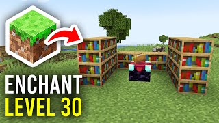 How To Make Level 30 Enchantment Setup In Minecraft  Full Guide [upl. by Snyder]