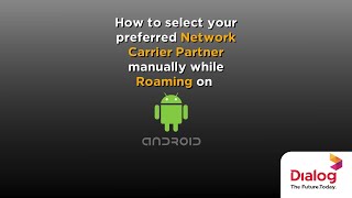 How to select your preferred Network Carrier Partner manually while Roaming on your Android [upl. by Ecilegna592]