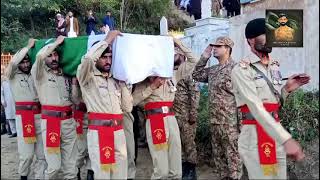 Pakistan Armys Three Martyred Soldiers Laid to Rest with Full Military Honours [upl. by Blain]