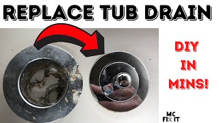 Bathtub Drain and Overflow Plate Removal and Replacement Complete Guide [upl. by Pietro]