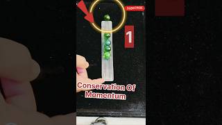 😍Wow Conservation Of Momentum Practical with Marbles physics shortsfeed shorts viral [upl. by Eedrahc]