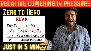 Relative Lowering in Vapour Pressure  Colligative Properties  Chemistry Class12  by Vivek Sir [upl. by Daniele167]