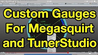 HOW TO use Dashboard Designer in TunerStudio  Part 2  Gauge Customisation [upl. by Neille]