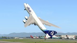 Giant Boeing 747 Vertical Takeoff  XPlane 11 [upl. by Lemra399]