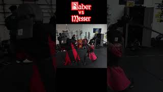 Saber Vs Messer sword HEMA martialarts [upl. by Grane]