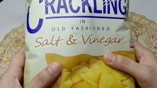 OISHI RIBBED CRACKLINGS IN OLD FASHIONED SALT AND VINEGAR [upl. by Gaidano497]