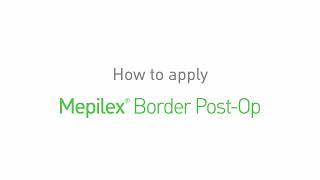 How To Apply Mepilex Border PostOp Surgical Wound Dressing [upl. by Cly]