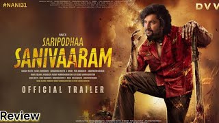 Saripodha Sanivaram TRAILER Review In Hindi [upl. by Akessej269]