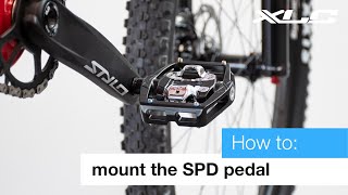 XLC How to mount SPD pedals and clip in [upl. by Latimore]