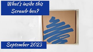 Scrawlr box unboxing and review September box [upl. by Malamud978]