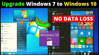 How To Upgrade Windows 7 To Windows 10 Pro For Free Without Losing Any Data  Still Works in 2022 [upl. by Nodaj]