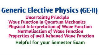 GEII Physics Important Topics Notes  Unit3 [upl. by Nnayram]