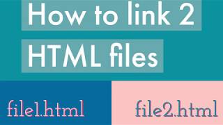 How to link 2 HTML files together [upl. by Lomaj]