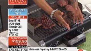 Emeril XL 1700Watt Electric Grill by Tfal [upl. by Chemar761]