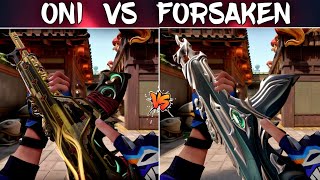 Oni Vandal VS Forsaken Vandal Comparison  Which One Is The Best Vandal Skin In Valorant [upl. by Baird]