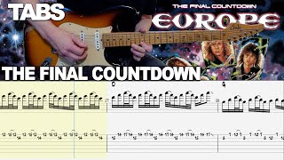 Europe  The Final Countdown  Guitar cover WITH TABS [upl. by Assin503]