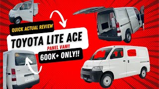 TOYOTA LITE ACE PANEL VAN Super AFFORDABLE 600k Plus lang PANG NEGOSYO [upl. by Waddell]