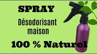 Spray désodorisant 100 NATUREL  DIY facile et pas cher  DIY Parfum maison [upl. by Juline]