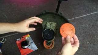 How to Change the Automatic Feed Spool AFS line on Black amp Decker Trimmers [upl. by Nitnert]