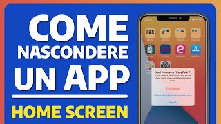 COME NASCONDERE UN APP DALLA HOME SU IPHONE 2 [upl. by Magna]