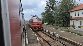 ЕВ3684 с 44157 от Бургас за София транзит през гара Черганово [upl. by Anivek965]