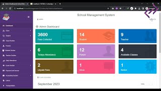 School Management System Project in PHP MySQL CodeIgniter with Source Code  CodeAstro [upl. by Steffane]