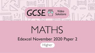 Maths GCSE  November 2020 Paper 2 H  PMT Education [upl. by Kendricks91]