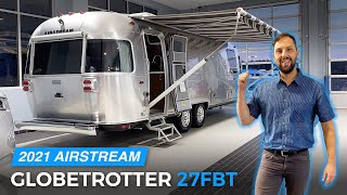 ULTIMATE LUXURY CAMPING  2021 AIRSTREAM Globetrotter 27FBT Twin Full Walk Through [upl. by Willamina]