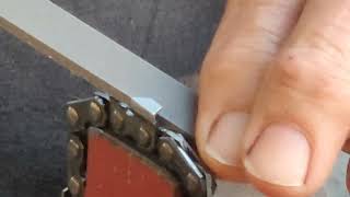 Square filing chainsaw chain [upl. by Cynthia917]