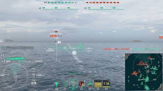 World of Warships  Gato in Mode Shuffle  Triple Kill  1673 BXP [upl. by Sida]